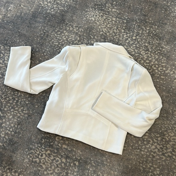 GENERATION LOVE WINTER WHITE FABRIC BOMBER BLAZOR/ JACKET SIZE S - Picture 9 of 12